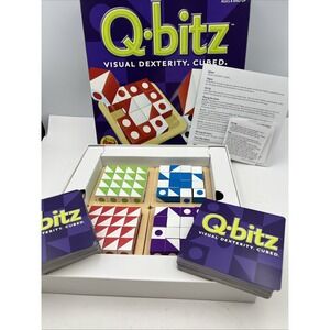 Q-Bitz Puzzle Game‎ COMPLETE MindWare 2009 Strategy Family Kids Cubes